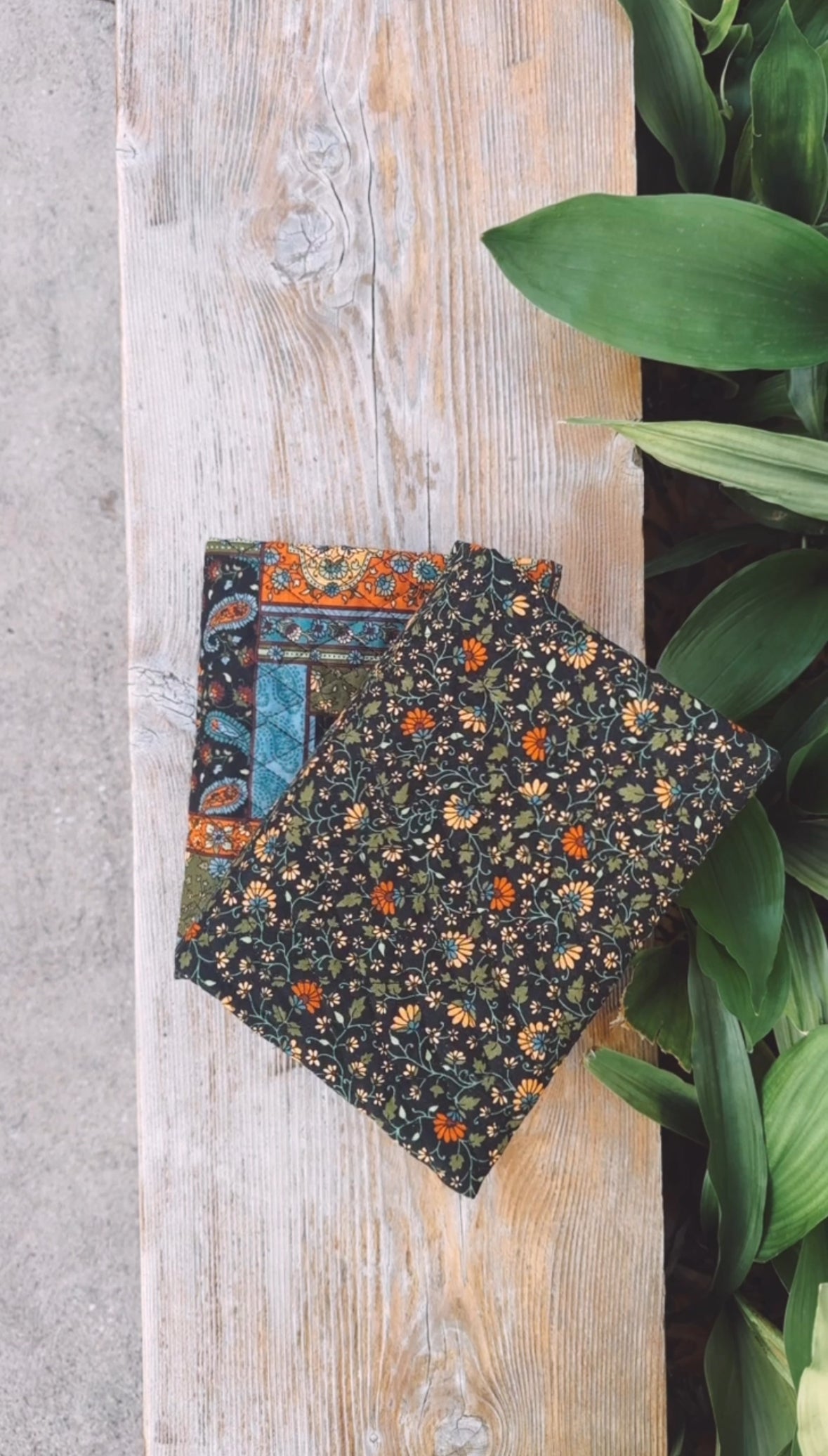 Quilted Black Floral Bible Cover