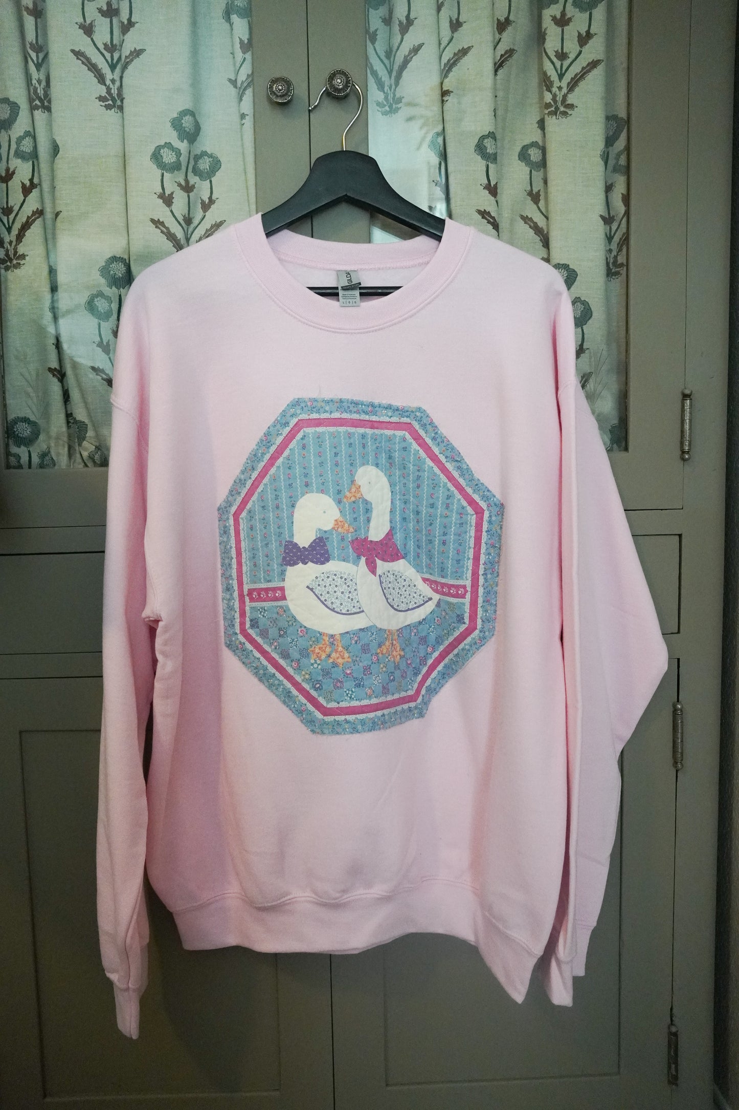 Vintage Goose Quilted Sweater