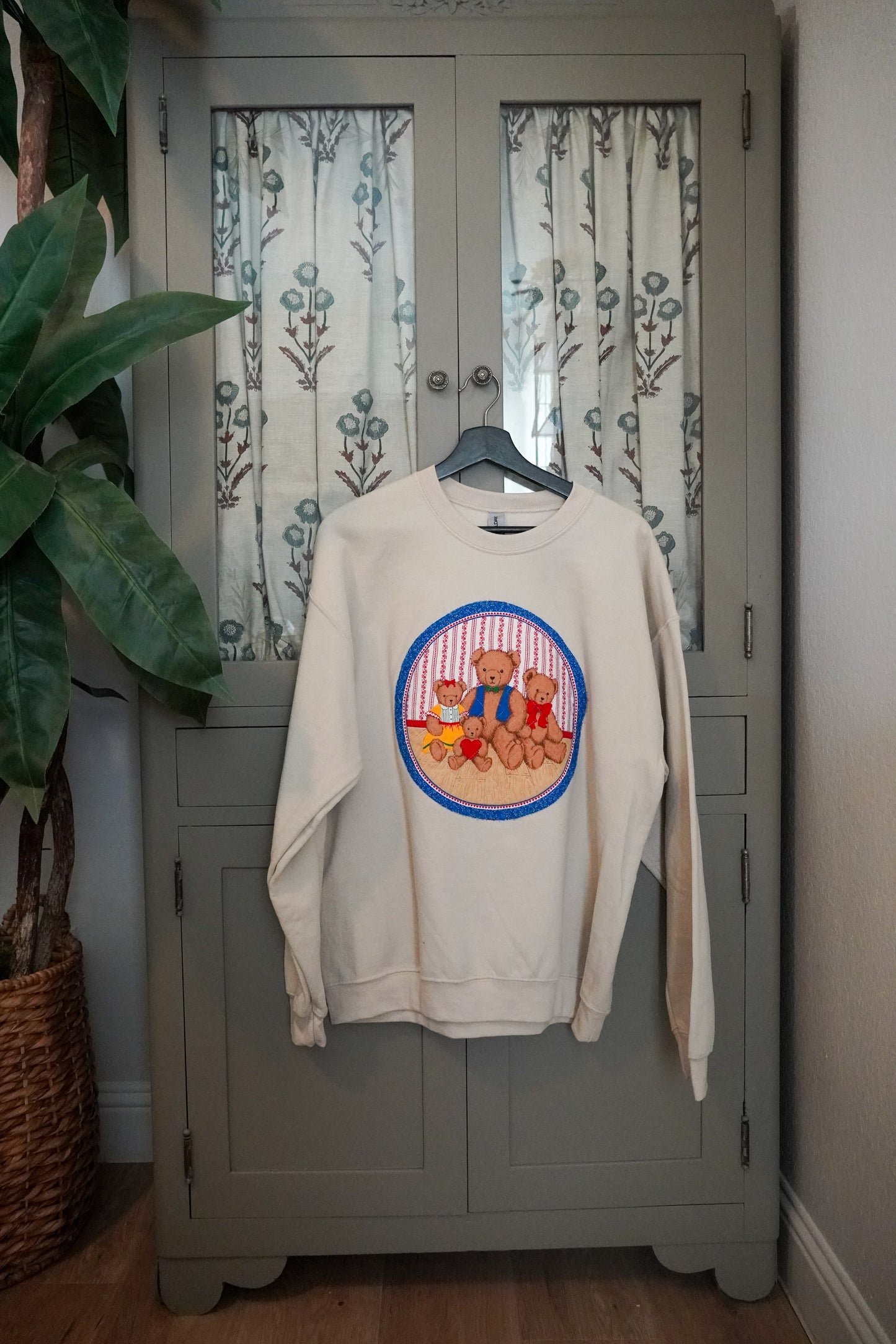 Vintage Bears Quilted Sweater