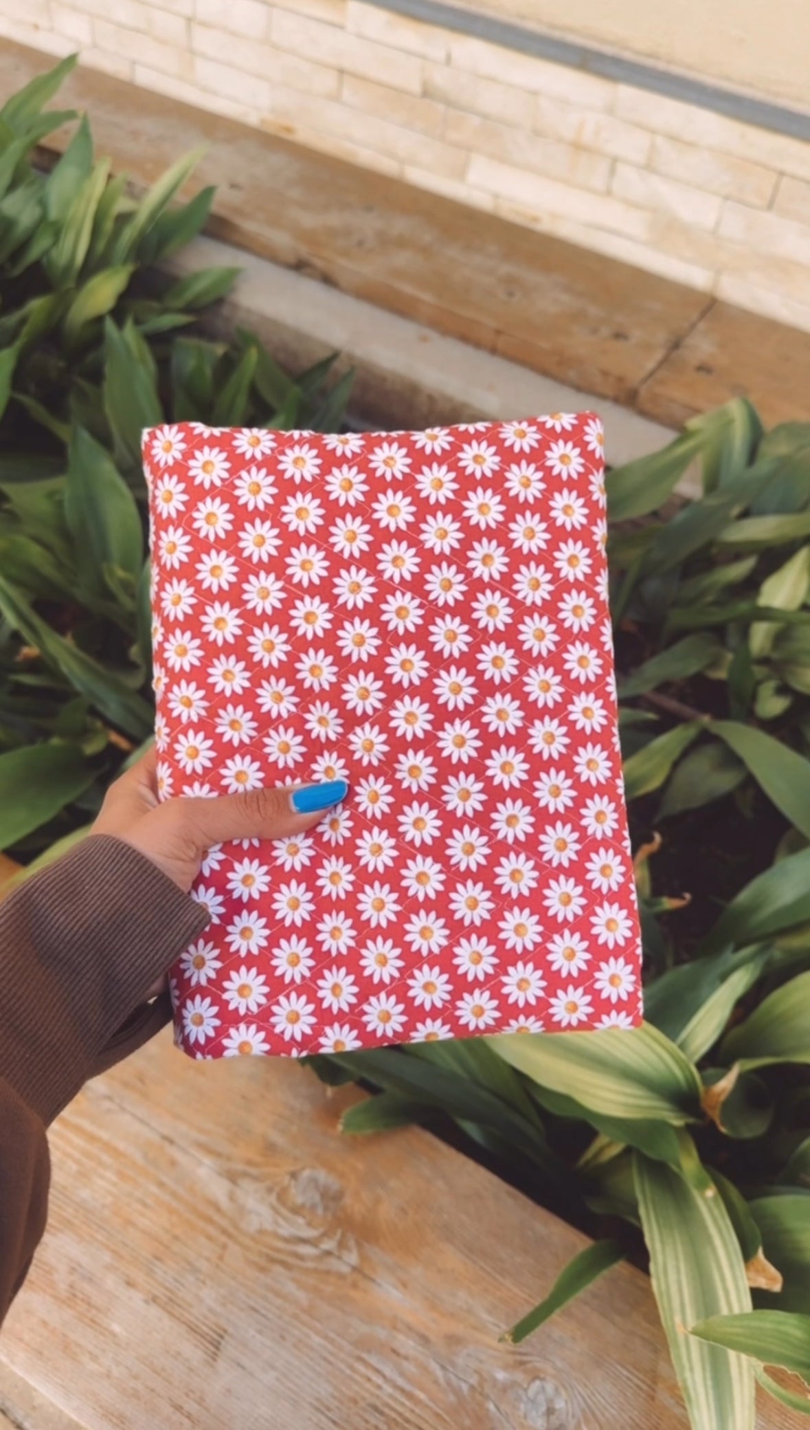 Quilted Pink Floral Bible Cover