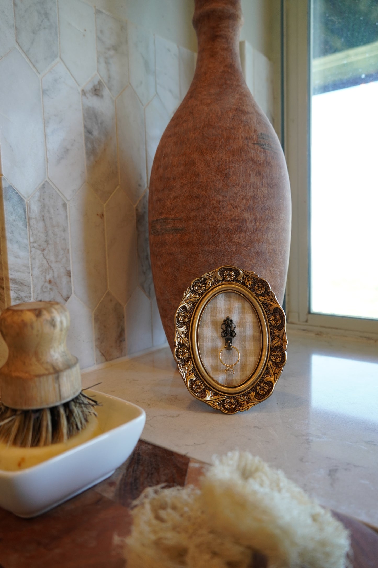 Vintage Picture Frame Ring Holder