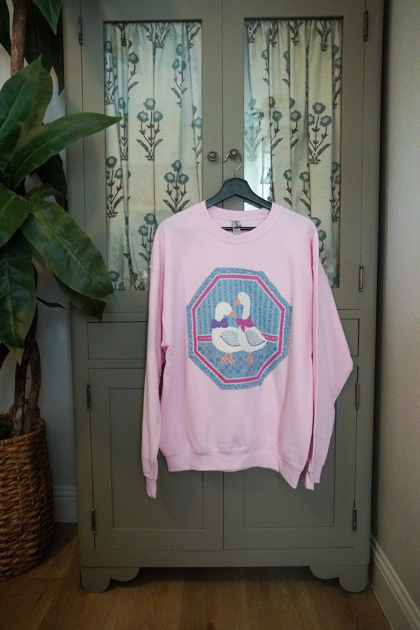 Vintage Goose Quilted Sweater